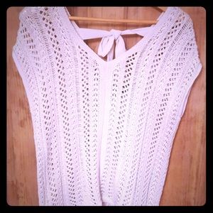 Luxury yarn knit top